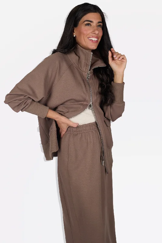 TIME-Limited Offer MINA ZIP UP JACKET (MOCHA)