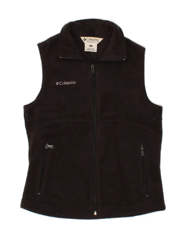 Get It Before It’s Gone COLUMBIA Womens Fleece Gilet UK 10 Small Black Polyester