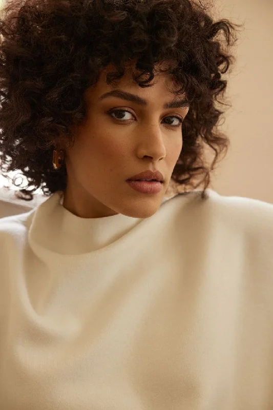 Final Sale Joseph Ribkoff Funnel Neck Boxy Top