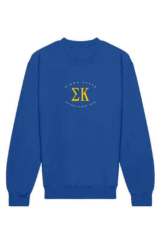 Bonus Savings Sigma Kappa Emblem Crewneck Sweatshirt