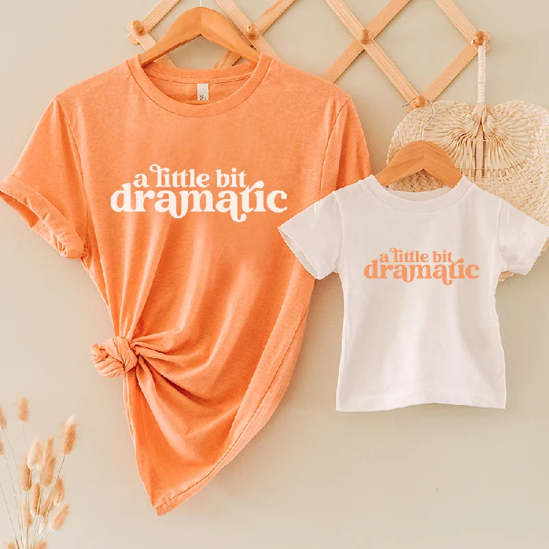 Deep Discounts Little Bit Dramatic Mum & Kid Matching T-Shirts