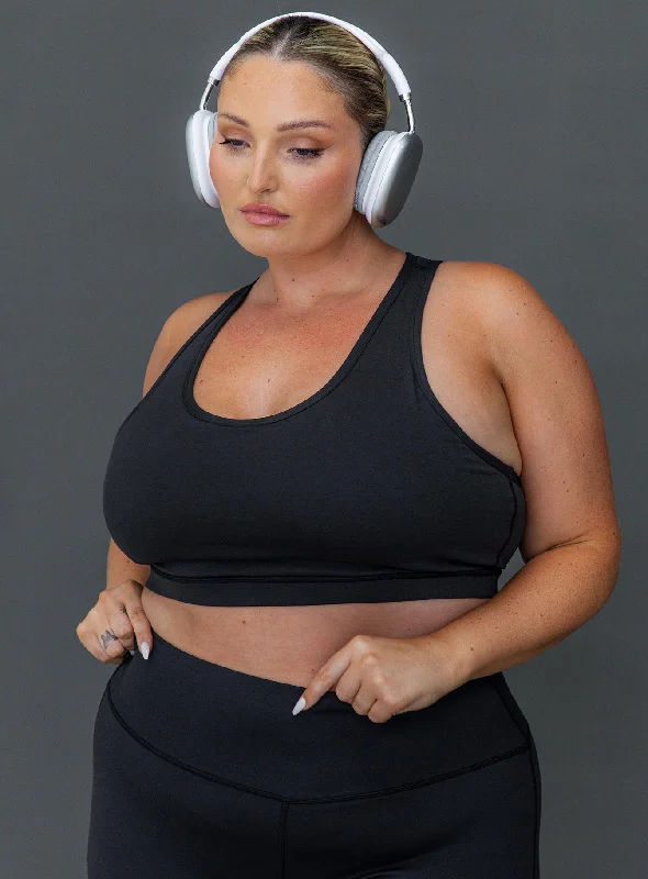 Price Rollback Energised Activewear Top Black Curve