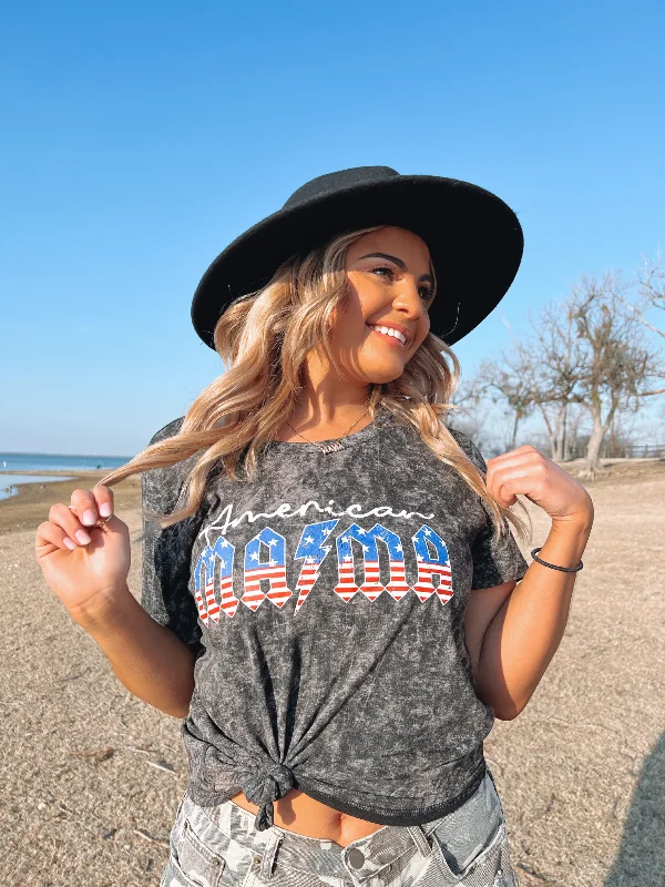 Deep Discounts American Mama on Deep Dive - Acid Wash Tee