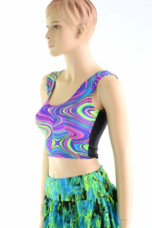 Final Markdown Two Tone Reversible Tank Crop Top
