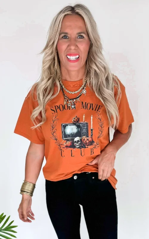 Weekend Offers That Delight Spooky Movie Graphic T-shirt - FINAL SALE