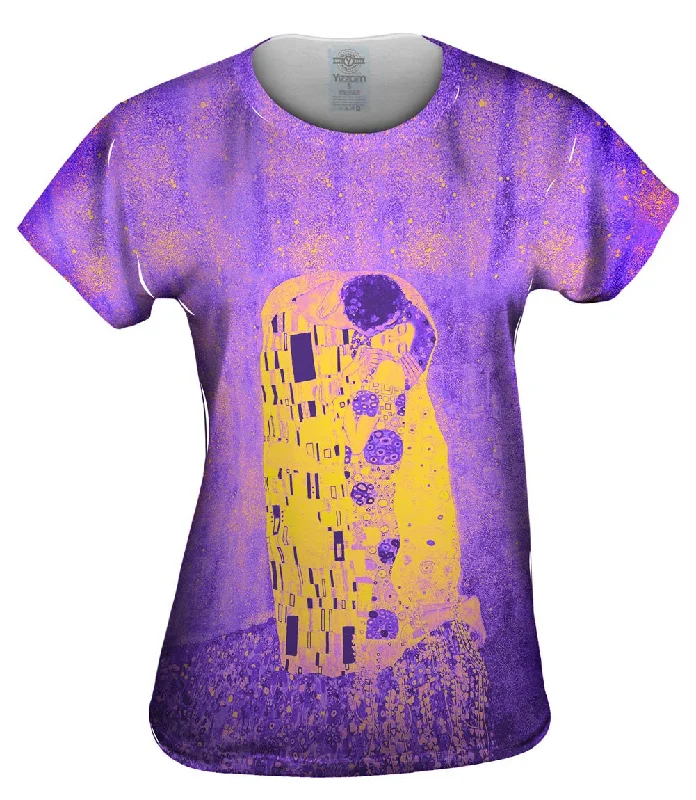 Special Offer Pop Art  Pop Art Klimt - "The Kiss Purple And Yellow" (1907)