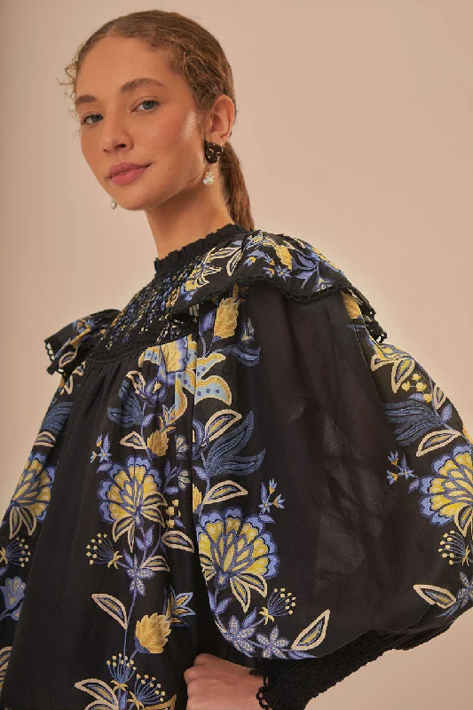 Online Exclusive Stitched Garden Blouse