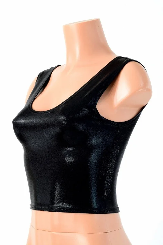 Deal Explosion Black Mystique Crop Top