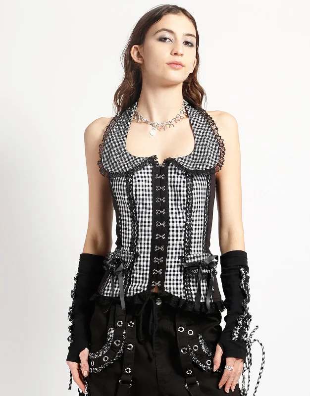 Super Bargain BO PEEP HALTER CORSET WHITE