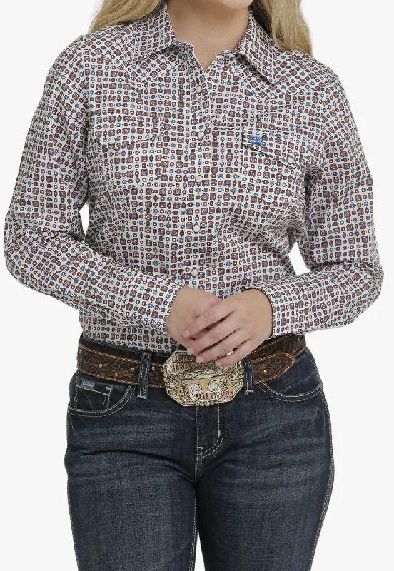 Today Only Cinch Womens Geometric Long Sleeve Shirt