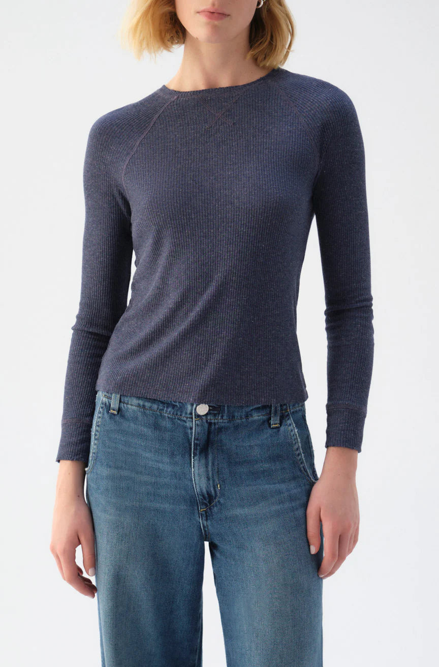 Now or Never Lovely Rib Tee~ Neptune