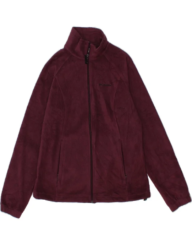Buy Today COLUMBIA Womens Fleece Jacket UK 14 Medium Purple Polyester