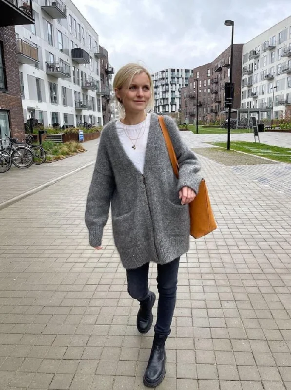Hurry Up Zipper Jacket by PetiteKnit, No 1 + Silk mohair