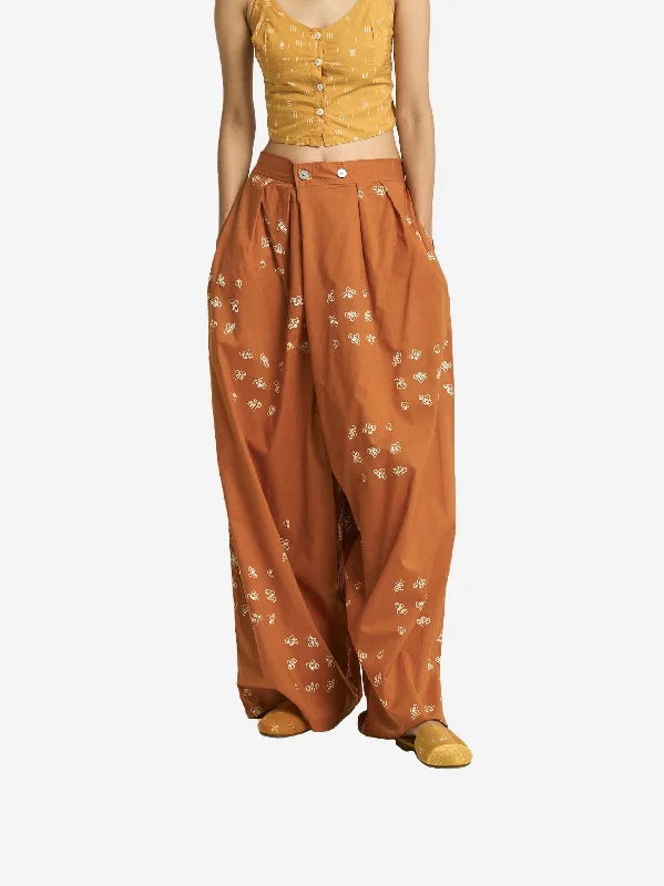 Reduced Prices "Untaian Bunga Pencar Pagi Sore" - Two Buttons Maxi Pants