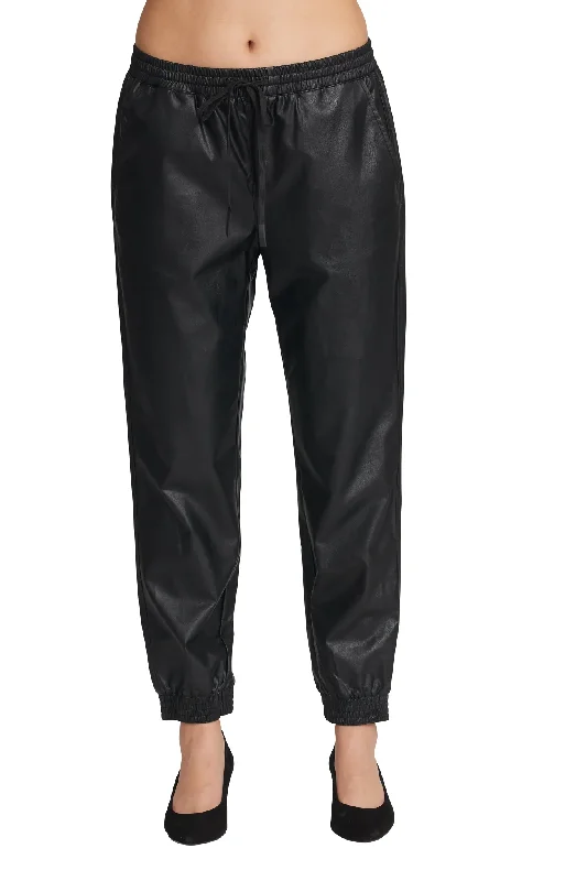 Deal Frenzy Carre Noir Sale, 222063 Vegan Leather Jogger, 50% Off Regular Price