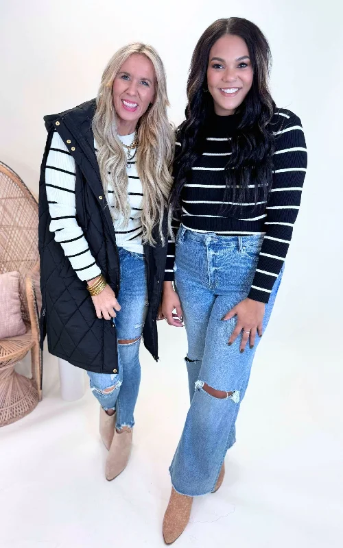 Weekend Deals That Excite Striped Essentials Sweater by Salty Wave