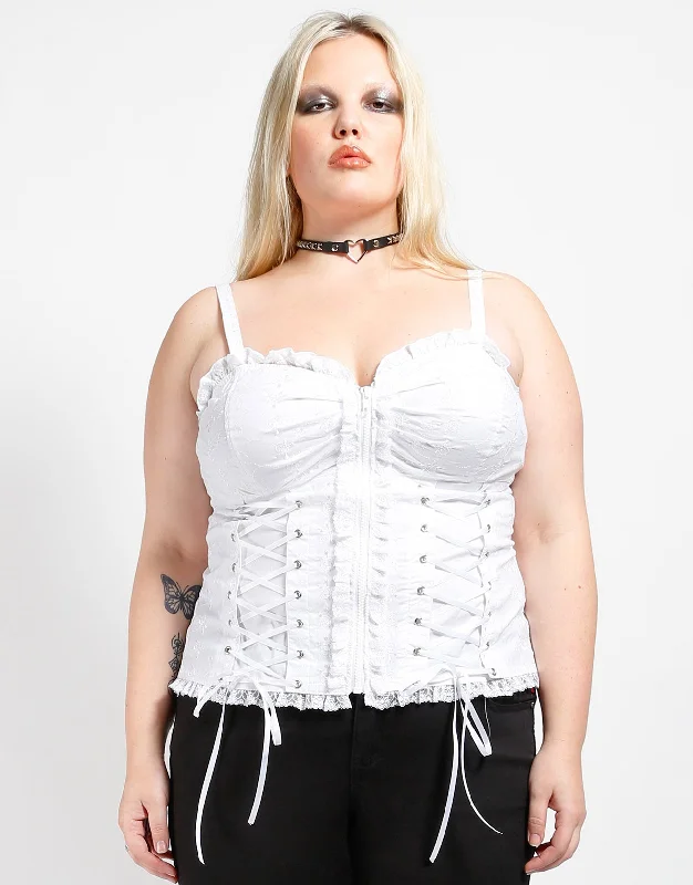Price Drop Alert CURVE SKULL EMBROIDERY CORSET