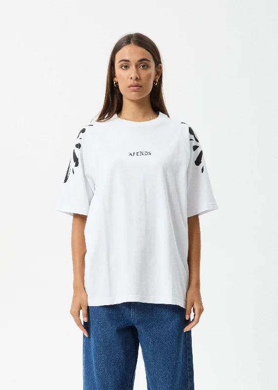 Year-End Clearance AFENDS Womens Dash - Oversized Raglan Tee - White