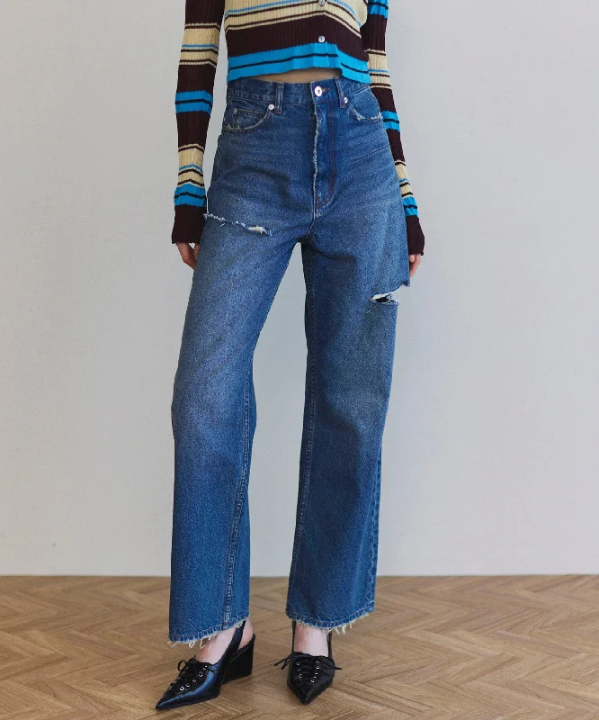 Act Fast Over Pocket Denim Pants