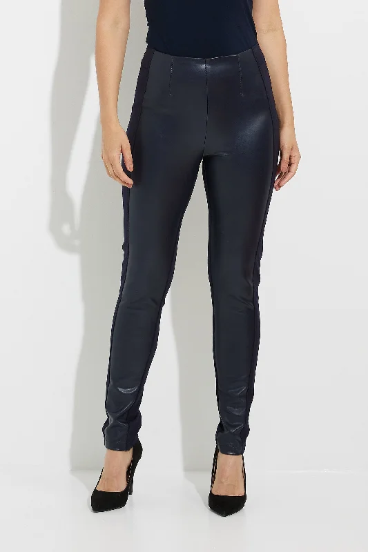 The Best Prices Joseph Ribkoff, 224055 Faux Leather Front Pant