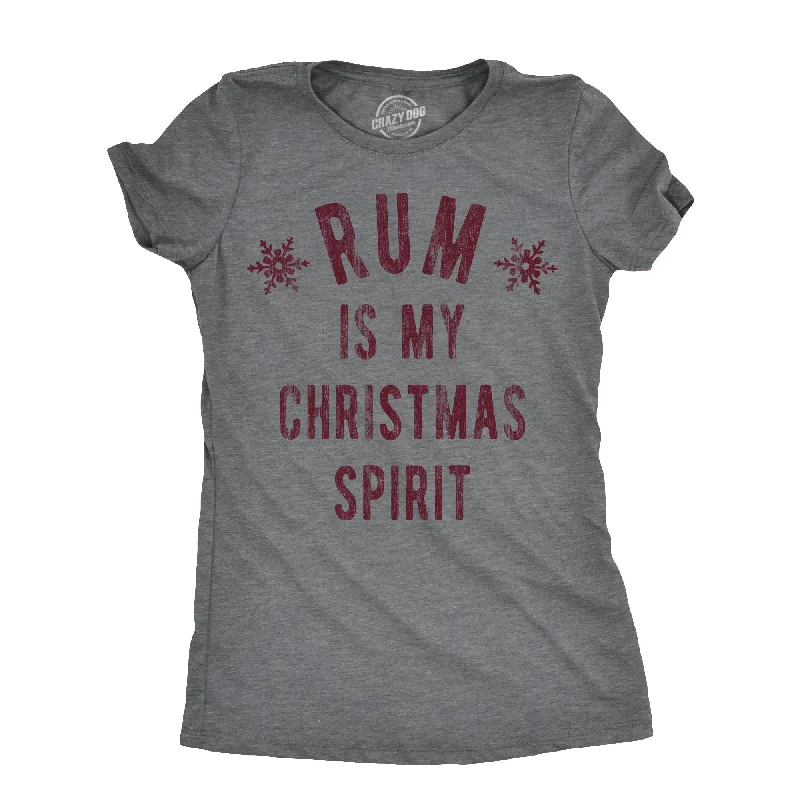 Unbeatable Prices Rum Is My Christmas Spirit Women's T Shirt