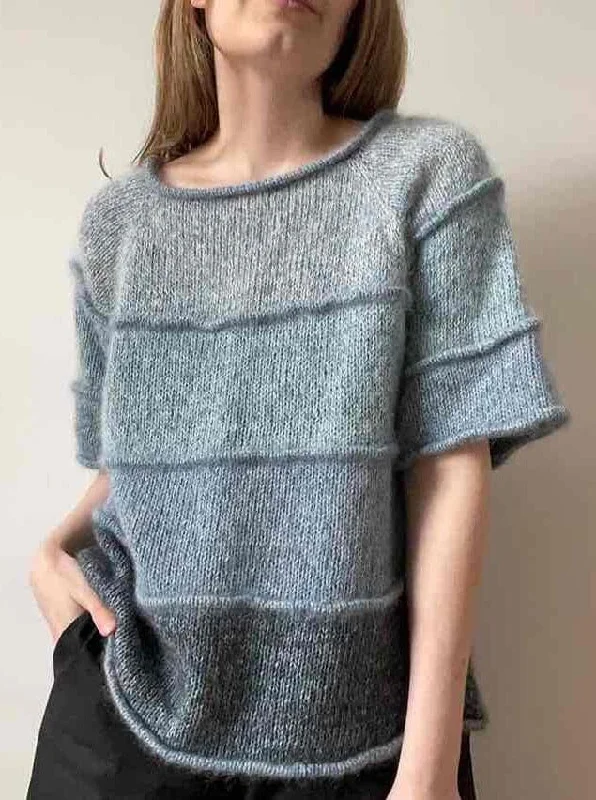 Overstock Pado Tee by Aegyo Knit, No 14 + Silk Mohair yarn kit (excl pattern)