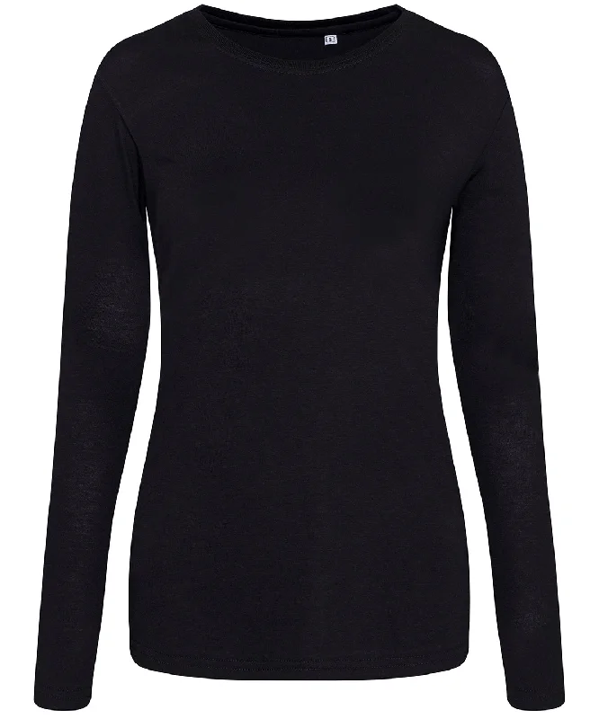 Fantastic Offers Womens triblend T long sleeve | Solid Black