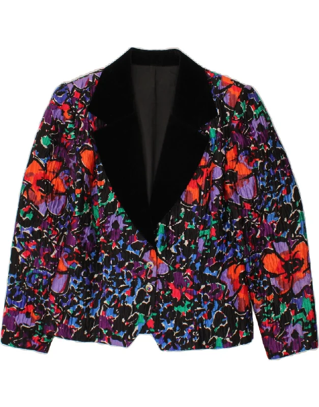 Special Offer HELEN ANDERSON Womens Blazer Jacket UK 14 Large Multicoloured Floral