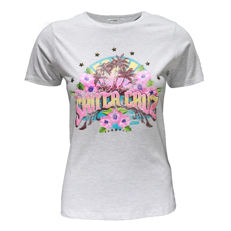 Epic Deals Grey Embellished T Shirt