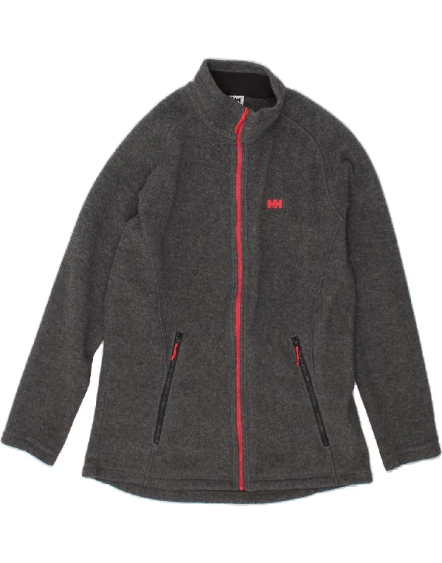 Daily Deals HELLY HANSEN Womens Fleece Jacket UK 18 XL Grey Polyester