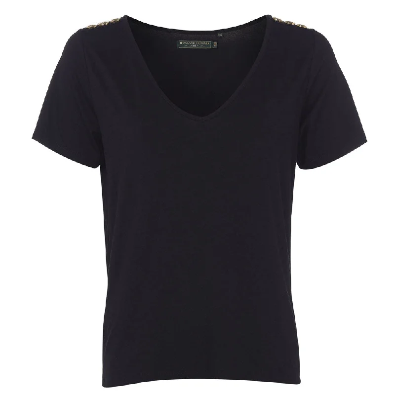 Price Break Holland Cooper Ladies Relax Fit Vee Neck Tee