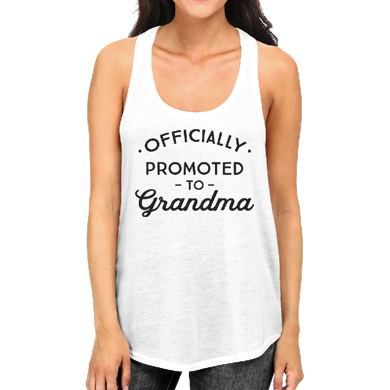 Price Slash Officially Promoted To Grandma Womens White Tank Top