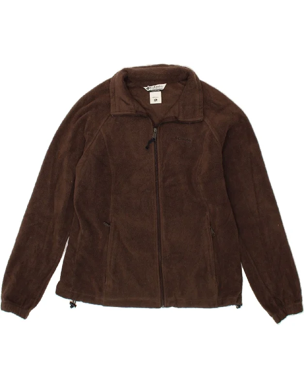 The Best Deal COLUMBIA Womens Fleece Jacket UK 18 XL Brown Polyester