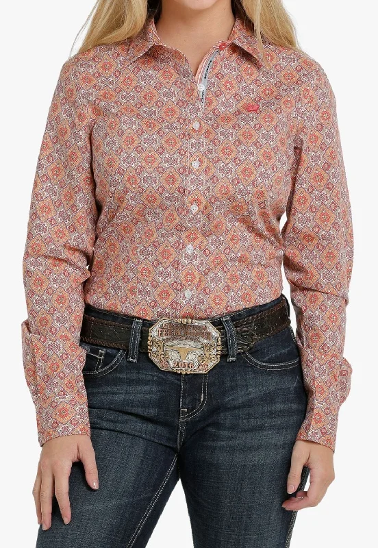 Clearance Sale Cinch Womens Geometric Long Sleeve Shirt