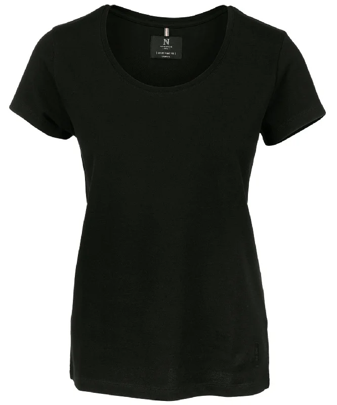 Can't Miss Womens Danbury  the piqu tee | Black