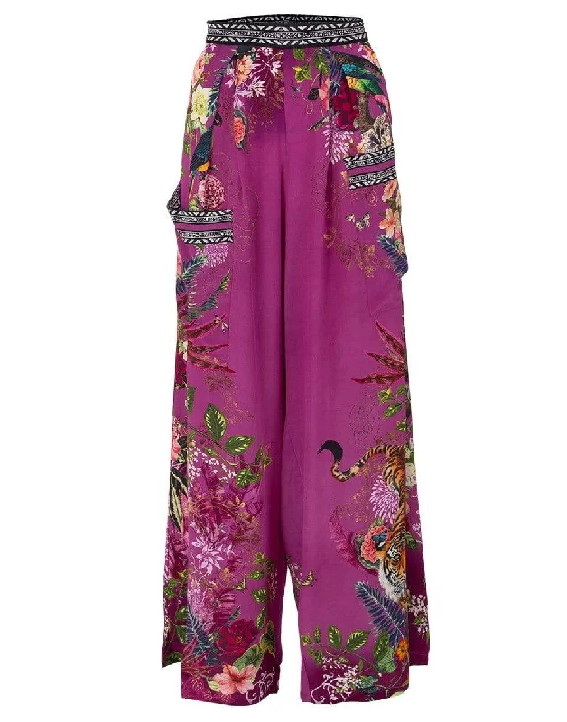 Bonus Offer Jungle Language Wide Leg Trouser