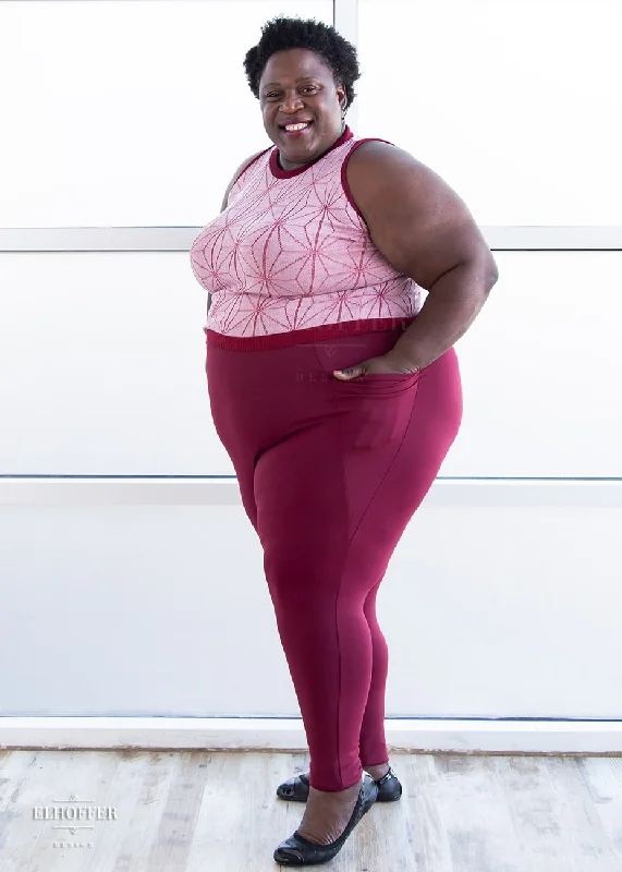 Amazing Value Essential Gwen Legging - Burgundy