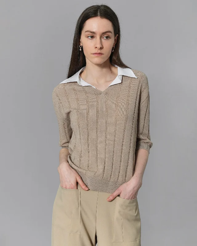 Epic Value Halle Collared Knit Top
