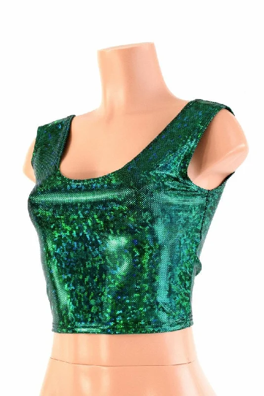 Deal of the Day Green Kaleidoscope Crop Tank