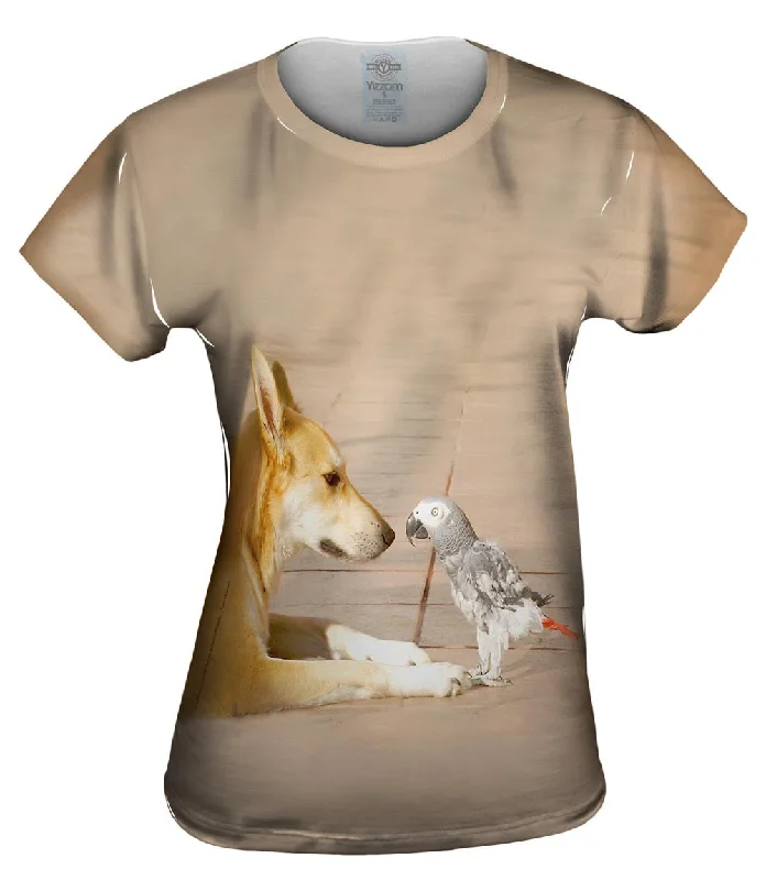 Major Savings Parrot And Dog Meeting Of The Minds