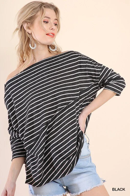 Discount Deals White Stripe Crop Top(Medium)