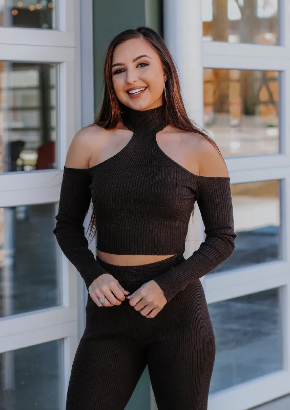 Mega Sale Give Them the Cold Shoulder - Sweater Top