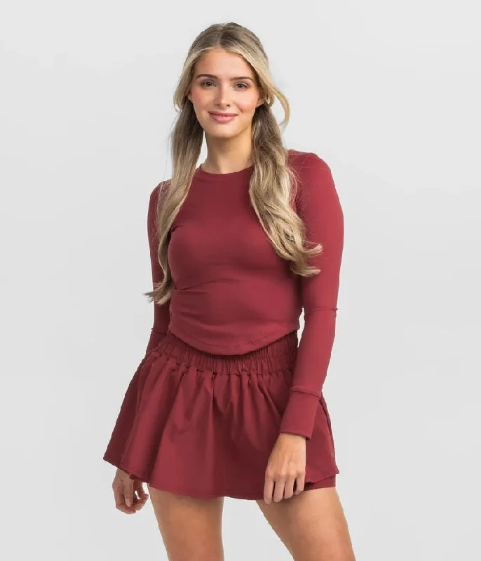 Midnight Madness Southern Shirt Co Buttery Soft Performance Top - Crimson