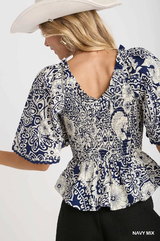 Stock Up Pretty in Paisley Top