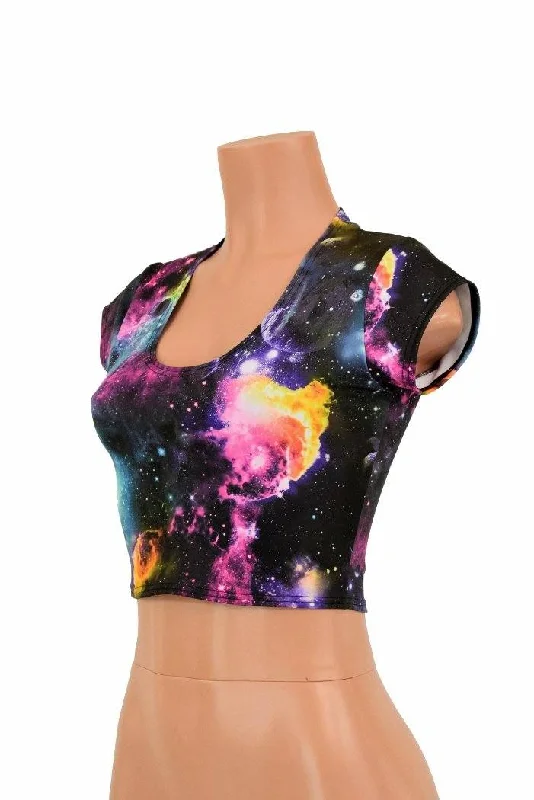 Weekend Deals That Dazzle Galaxy Crop Top