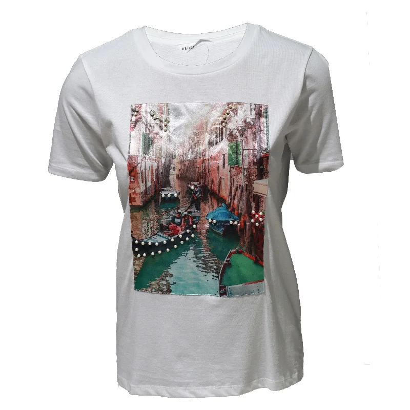 Now Available White Print T-Shirt
