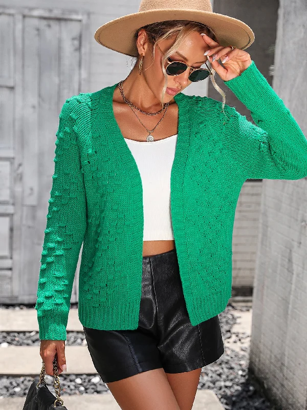 Huge Savings Open Front Long Sleeve Cardigan
