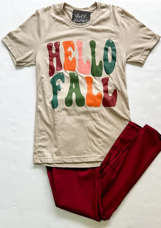 Weekend Savings Bonanza Hello Fall Retro Tee