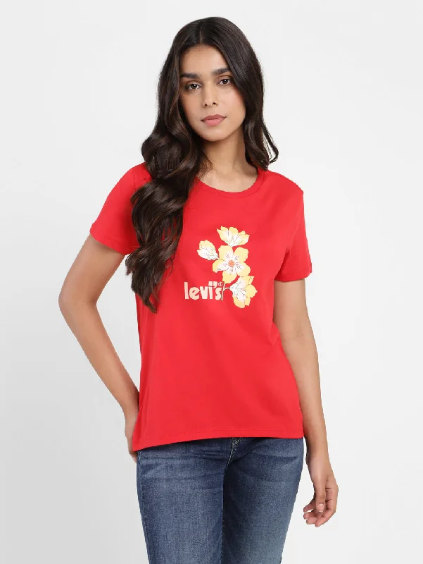 New Markdowns Women's Graphic Slim Fit T-shirt