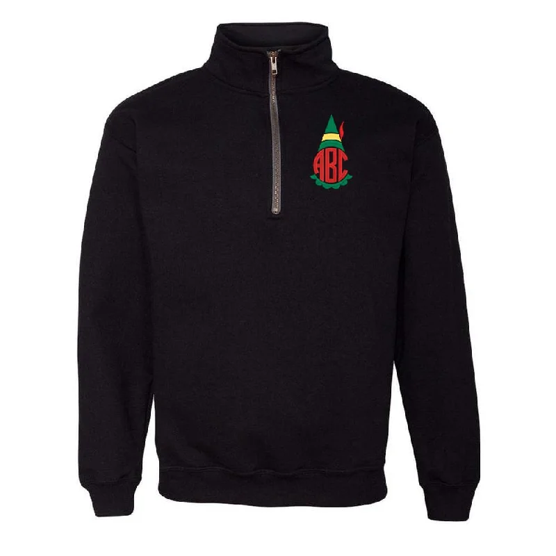 Weekend Deals to Brighten Your Day Monogrammed Elf Quarter Zip Sweatshirt
